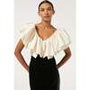 Women's Velvet Quentin Dress, Macadamia Forest - Dresses - 5