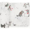 Cotton Muslin Single Swaddle, Snow Day - Swaddles - 1 - thumbnail