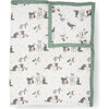 Cotton Muslin Quilted Throw, Snow Day - Swaddles - 1 - thumbnail