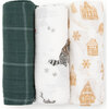 Cotton Muslin Swaddle, Snow Day (Pack Of 3) - Swaddles - 2