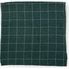 Cotton Muslin Single Swaddle, Evergreen Plaid - Swaddles - 3