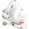 Cotton Muslin Single Swaddle, Powder Party - Swaddles - 4