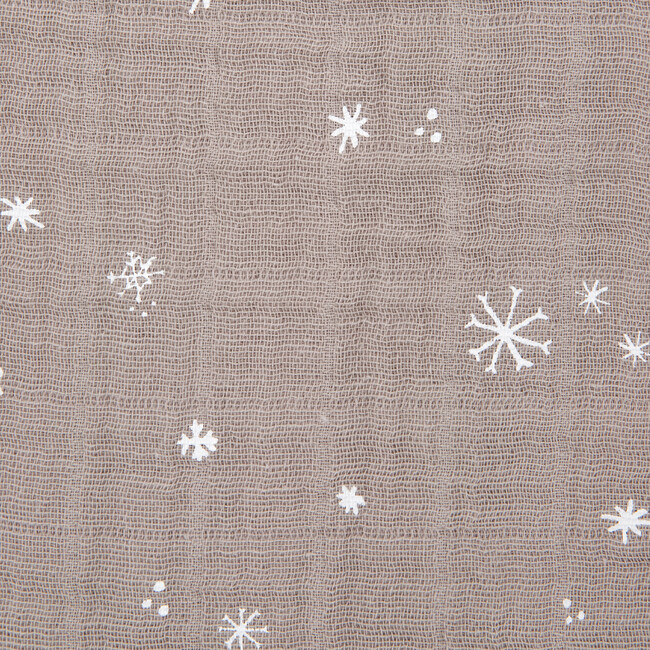 Cotton Muslin Single Swaddle, Snow Flurries - Swaddles - 3