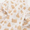 Cotton Muslin Single Swaddle, Gingerbread Village - Swaddles - 4