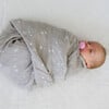 Cotton Muslin Single Swaddle, Snow Flurries - Swaddles - 4