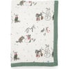 Cotton Muslin Baby Quilt, Snow Day - Swaddles - 2