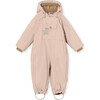 Wisti Fleece Lined Snowsuit, Rose Dust - Snowsuits - 1 - thumbnail