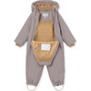 Wisti Fleece Lined Snowsuit, Zinc Purple - Snowsuits - 3