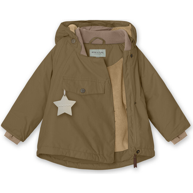 Wang Fleece Lined Winter Jacket, Wood - Parkas - 3
