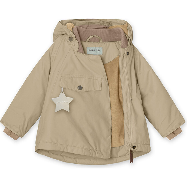 Wang Fleece Lined Winter Jacket, Savannah Tan - Parkas - 3