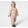 Wisti Fleece Lined Snowsuit, Rose Dust - Snowsuits - 6