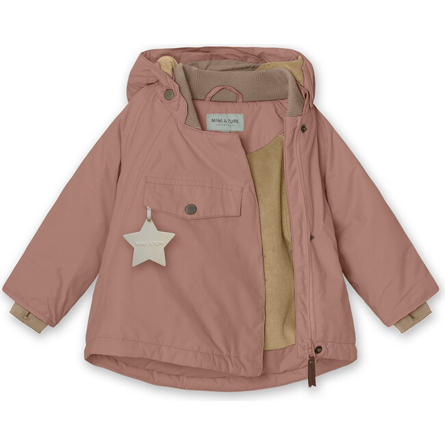 Wang Fleece Lined Winter Jacket, Wood Rose - Parkas - 3