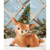 Resting Merry & Bright Reindeer Large Paper Mache - Accents - 3