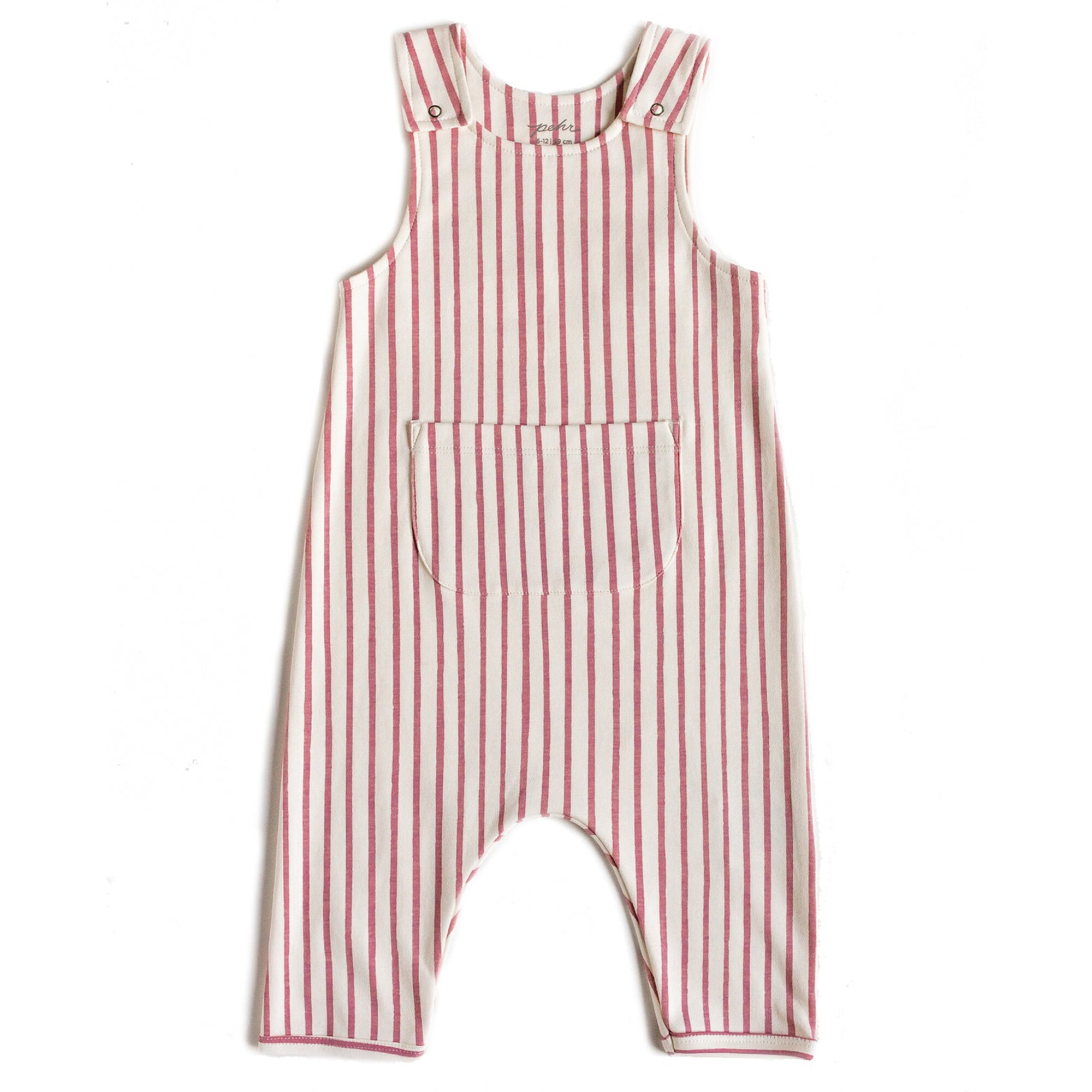 Stripes Away Overalls, Peony - Overalls - 1
