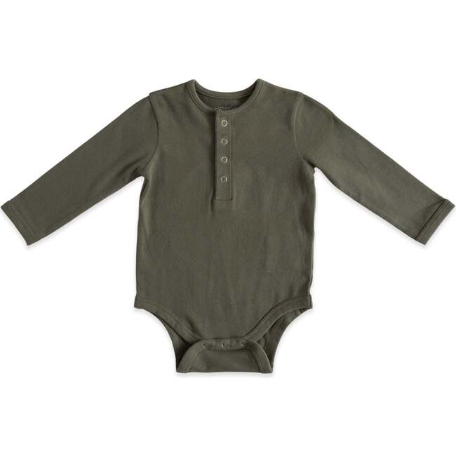 Essentials Ultra-Fine Long Sleeve One-Piece, Olive