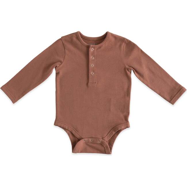 Essentials Ultra-Fine Long Sleeve One-Piece, Clay