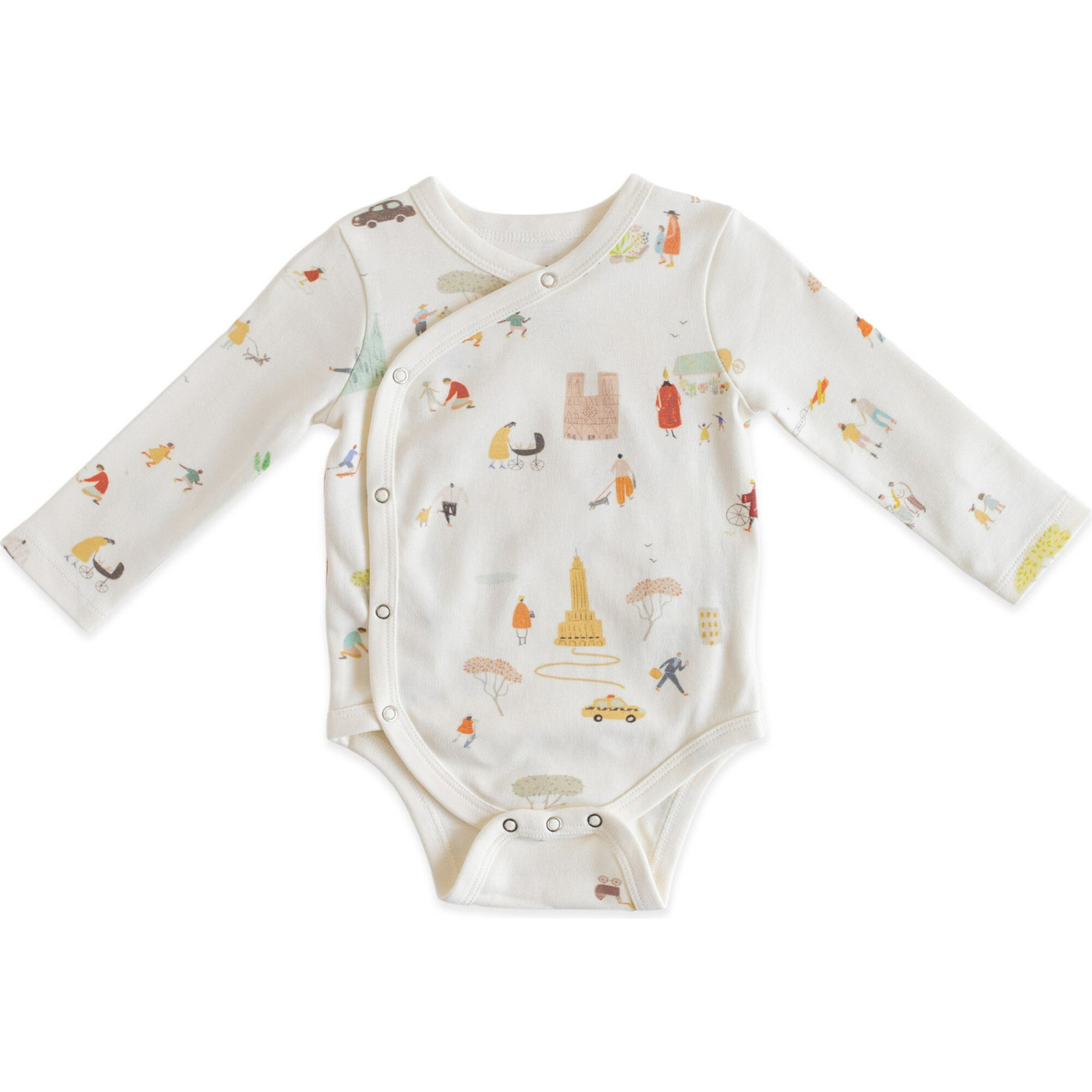 Classic Stripe Print Kimono One-Piece, Explore The World - Onesies - 1