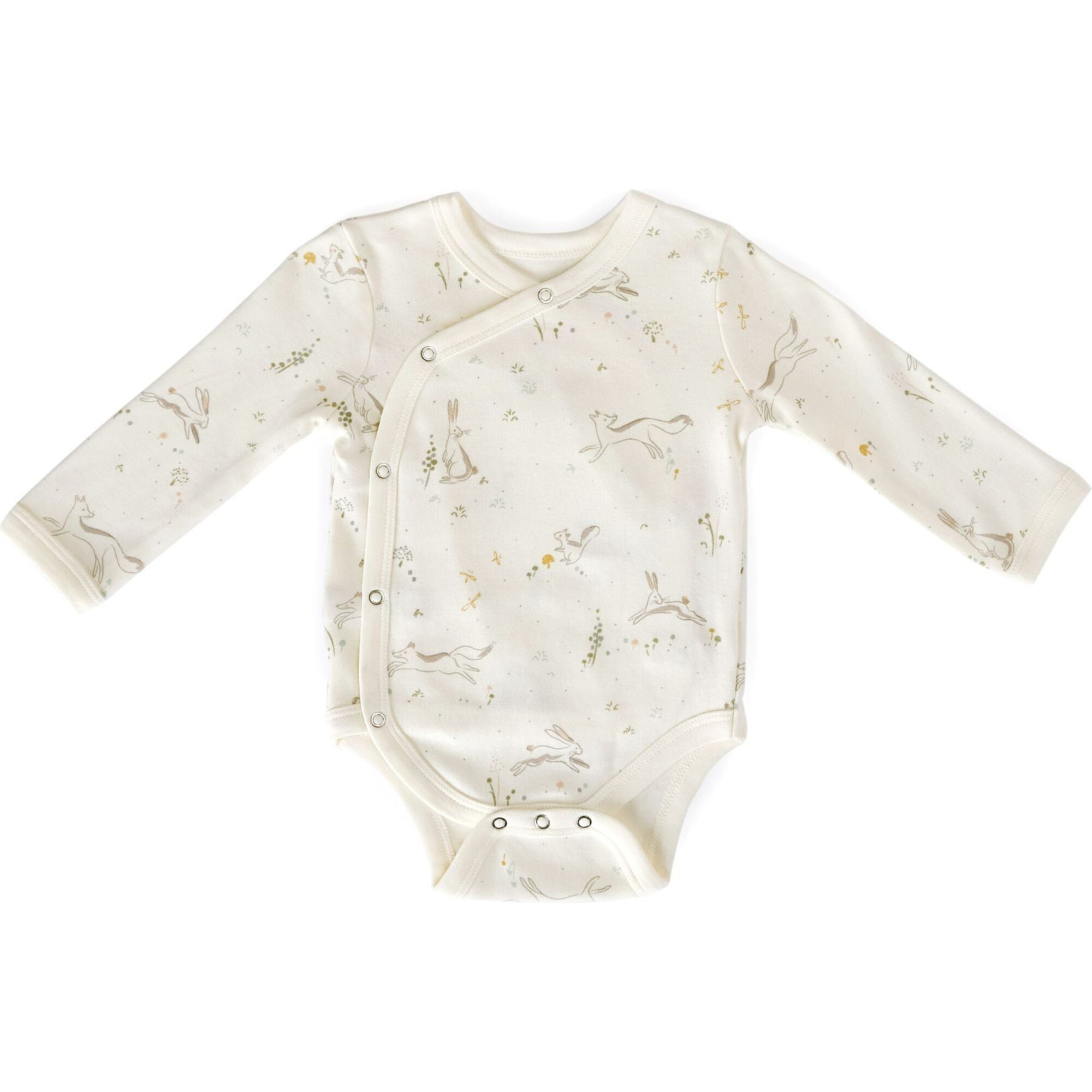 Long Sleeve Kimono One-Piece, Field Of Dreams - Onesies - 1