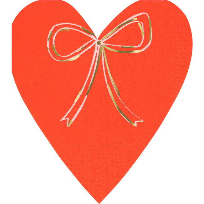 Heart With Bow Napkins - Party - 2