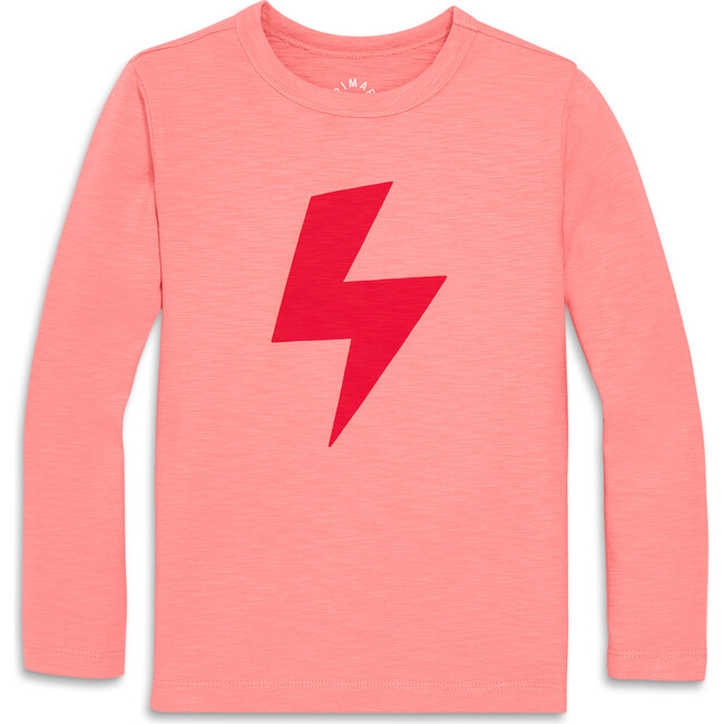 Long Sleeve Bolt Tee, Guava Lollipop Bolt - T-Shirts - 1