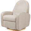Nami Recliner & Swivel Glider, Performance Beach Eco-Weave & Light Wood Base - Nursery Chairs - 1 - thumbnail