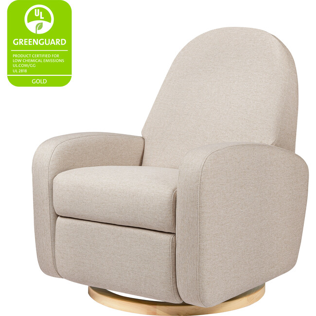 Nami Recliner & Swivel Glider, Performance Beach Eco-Weave & Light Wood Base