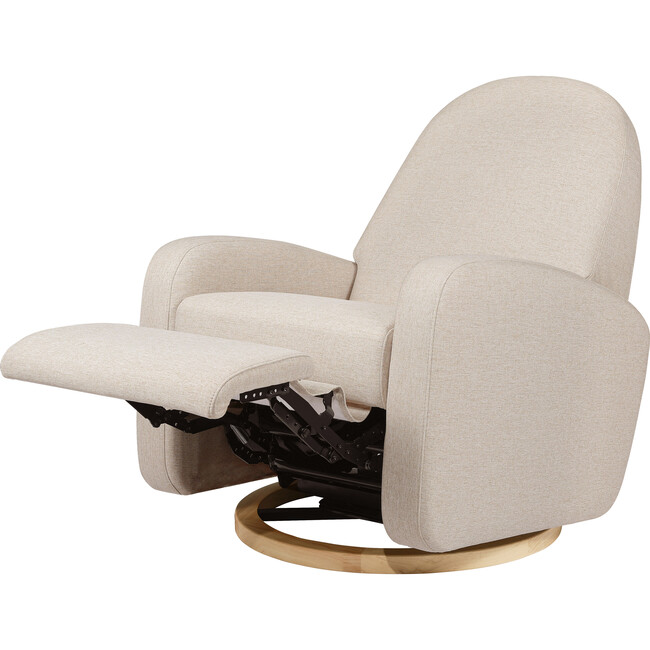 Nami Recliner & Swivel Glider, Performance Beach Eco-Weave & Light Wood Base - Nursery Chairs - 3