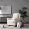 Sigi Recliner & Glider, Performance Cream Eco-Weave & Light Wood Base - Nursery Chairs - 2