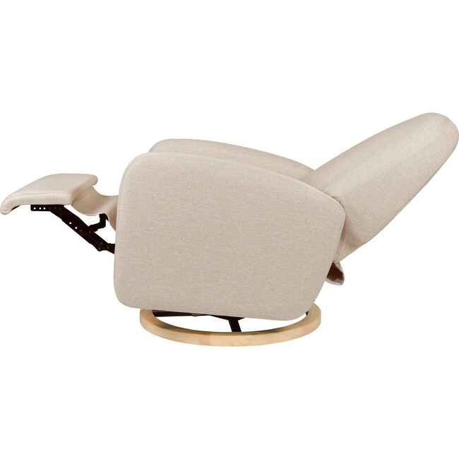 Nami Recliner & Swivel Glider, Performance Beach Eco-Weave & Light Wood Base - Nursery Chairs - 4