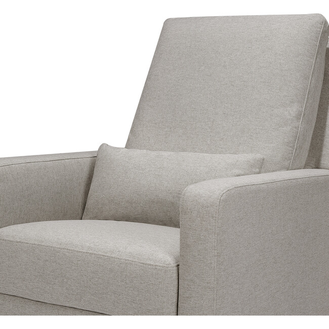 Sigi Recliner & Glider, Performance Grey Eco-Weave & Light Wood Base - Nursery Chairs - 5