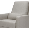 Sigi Recliner & Glider, Performance Grey Eco-Weave & Light Wood Base - Nursery Chairs - 5