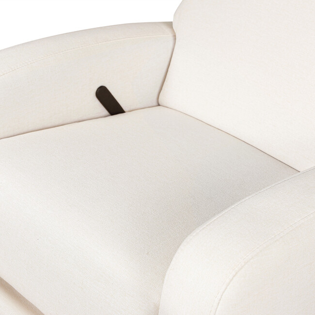 Nami Recliner & Swivel Glider, Performance Cream Eco-Weave & Light Wood Base - Nursery Chairs - 5