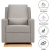 Sigi Recliner & Glider, Performance Grey Eco-Weave & Light Wood Base - Nursery Chairs - 8