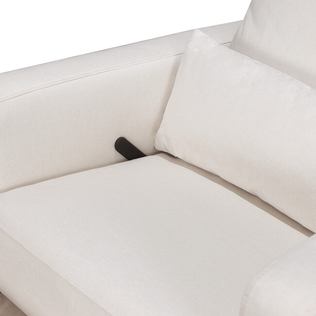 Sigi Recliner & Glider, Performance Cream Eco-Weave & Light Wood Base - Nursery Chairs - 6