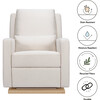 Sigi Recliner & Glider, Performance Cream Eco-Weave & Light Wood Base - Nursery Chairs - 9