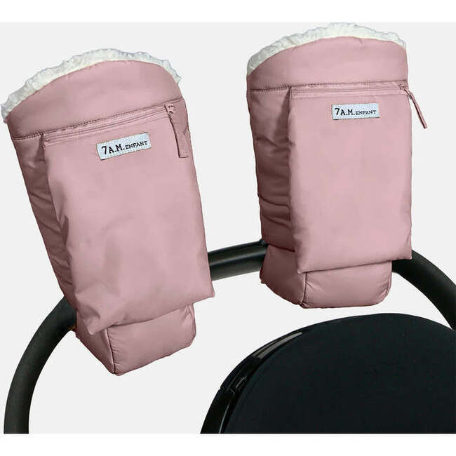 Stroller-Handle-Attachable Warmmuffs, Ash Rose