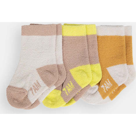 Short Socks, Multicolors (Pack of 3)
