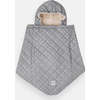 Star Print 3-In-1 K-Poncho, Grey - Car Seat Accessories - 4