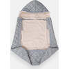 Star Print 3-In-1 K-Poncho, Grey - Car Seat Accessories - 5