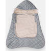 Star Print 3-In-1 K-Poncho, Grey - Car Seat Accessories - 6