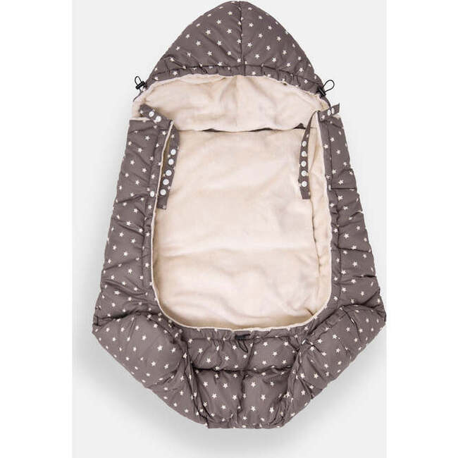 Star Print 3-In-1 K-Poncho, Ash Oak - Car Seat Accessories - 3