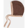 Fuzzy Bonnet, Choco - Hats - 1 - thumbnail