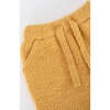 Fuzzy Drawstring Waist Ribbed Cuff Joggers, Amber - Sweatpants - 2