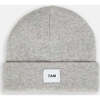 Heather Knit Beanie, Light Grey - Hats - 1 - thumbnail