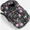 Floral Print Zipped Puffy Car Seat Cocoon, Nightingale Garden - Car Seat Accessories - 2