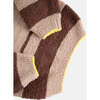 Boxy Striped Sweater, Pecan & Choco - Sweaters - 2