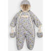 Benji Bebe Floral Print Snowsuit With Mitten, Autumn Blossom - Snowsuits - 1 - thumbnail