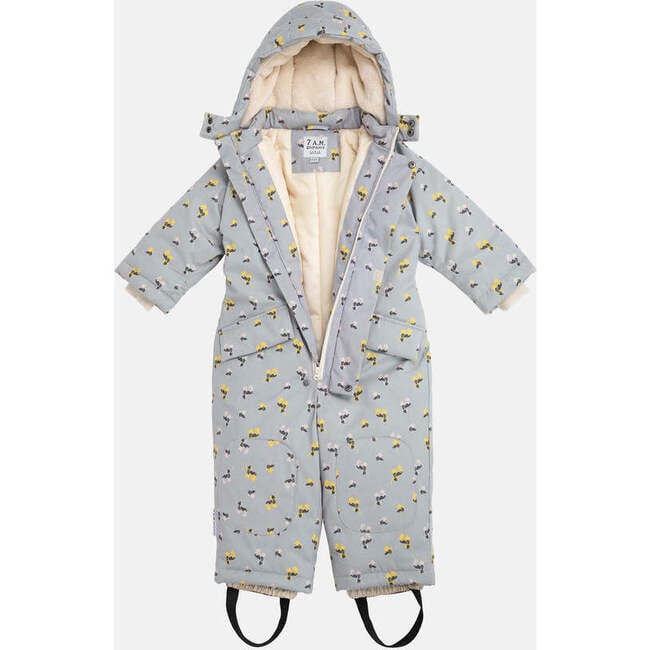 Benji Grand Floral Print Snowsuit, Autumn Blossom - Snowsuits - 2