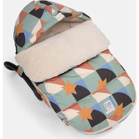 BenjiPOD Print Zipped Footmuff, Copenhagen - Stroller Accessories - 7