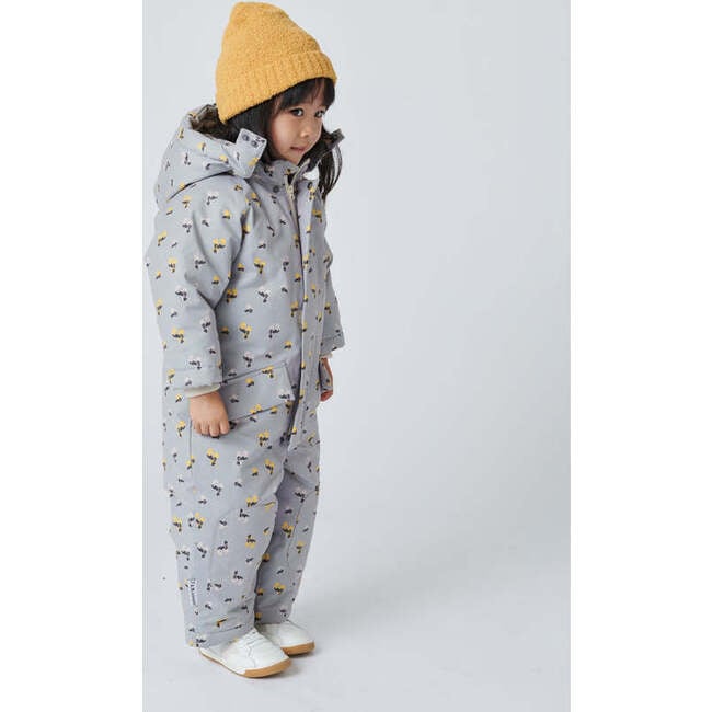 Benji Grand Floral Print Snowsuit, Autumn Blossom - Snowsuits - 5